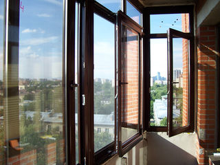 Балконные выходы стеклопакеты окна металлопласт двери ПВХ !!! foto 6