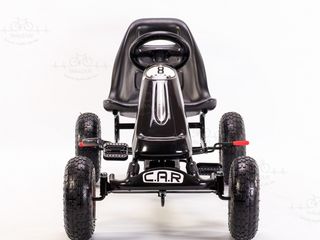 Carting pentru copii cu pedale "car 8 negru" foto 3