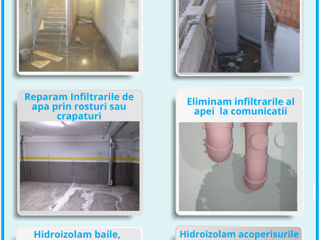 Servicii profesionale de Hidroizolare si reparare- acoperis, fundatie, terase, subsol, bai -15% RED. foto 8