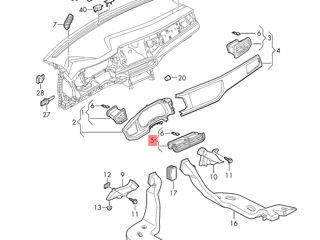 Решетка обдува Volkswagen Polo foto 2