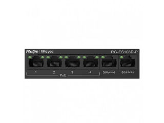 Switch Ruijie (Poe, 6 Port, Metal Case) foto 3