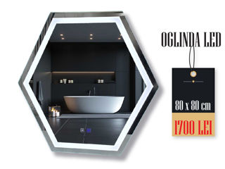 Oglinda led 60x60 - 60x70 - 60x80 - 60x90 - 60x100 - 120x80 foto 4