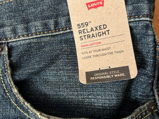 Новые оригинальные джинсы Levi`s 559 Relaxed Straight Fit Men's Jeans foto 5