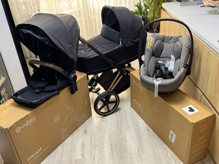 Carucior Cybex Priam Platinum Rose/Gold /Deep Black 3in1 foto 2