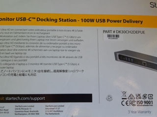 Triple -4K MonItor USB-C Docking Station-100W USB Power Deliry foto 2