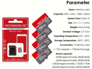 Memory MicroSD Card 32 64 128 256 GB foto 3