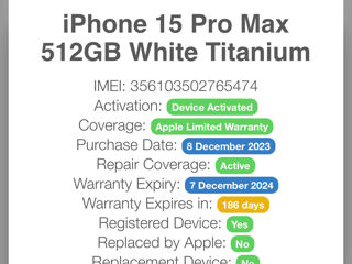 iPhone 15 pro Max 512 gb este nou nu este original foto 2