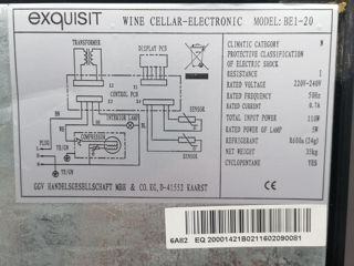 Винный холодильник exquisit BE1-20, Германия, отличное состояние foto 3