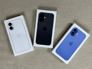 iPhone 16 128gb White/Aquamarine/Black. Sim fizic. Garantie!