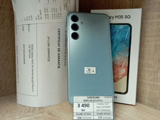 Samsung M35 5G 6/128GB  3490lei Новый+Гарантия