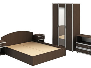 Set mobilă practică și stilată în dormitor foto 2