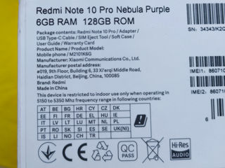 Redmi Note 10 Pro 6/128 (ideal) - 2450 lei foto 7