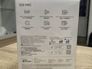 Nou Sigilat DJI Mic Wireless Microfon Transmitător Receptor Kit microfon wireless DJI Mic Nou foto 3