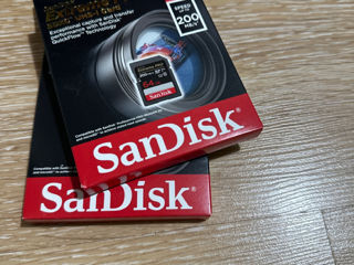 Cartela de Memorie Sandisk Extreme Pro Card SDXC UHS-I 64GB V30 633x foto 1