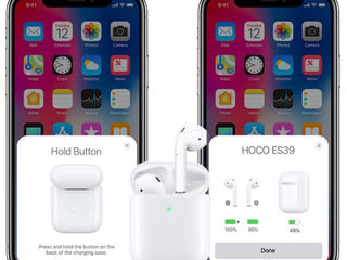 Airpods Apple Casti  ES39 Hoco Original wireless.Livrare.Garantie foto 4