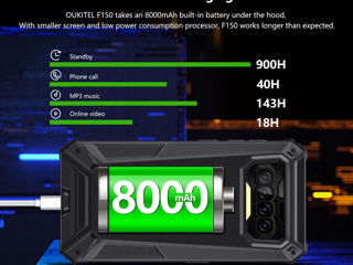 Oukitel F150 Bison 6/64Gb, IP68, 8000 mAh, NFC, Android-новый! foto 10