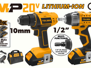 Set de scule pe acumulator tolsen 87240 - tm - livrare / credit / agroteh фото 1