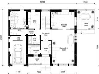 Casă de locuit individuală cu 3 niveluri/ stil neoclasic/ 243.4 m2/ renovare/ construcții/ proiecte foto 5