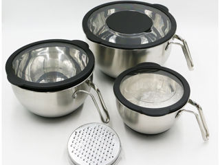 set boluri inox 3buc 1,0/2,5/4,5 lit