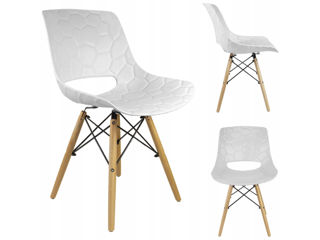 Scaun scandinav JUMI LARS (alb)