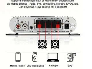 Amplificator stereo pentru automobil . HiFi автомобильный усилитель foto 5