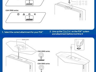 Vând suport vertical pentru Play Station 4 Pro/Slim Original NOU foto 3