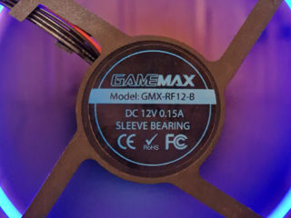 Ventilator de carcasă Gamemax GMX-AF12X Black foto 1