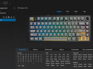 [NOU] Aula F75 Tastatura Mecanica Hot-Swappable RGB (Wireless/Bluetooth/Type C) foto 13