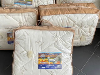 Зимние заводские стеганые одеяла из натуральной шерсти foto 5