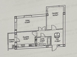 Apartament cu 2 camere, 64 m², Buiucani, Chișinău foto 3