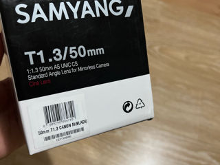 Samyang T1.3/50mm sigilat foto 3
