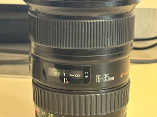 Canon EF 16-35mm f/2.8L USM cu filtru original de la Canon 450€