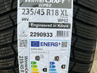 2 шины/ 2 anvelope 235/45 R18 Kumho Wintercraft WP52/ Доставка, livrare toata Moldova foto 2