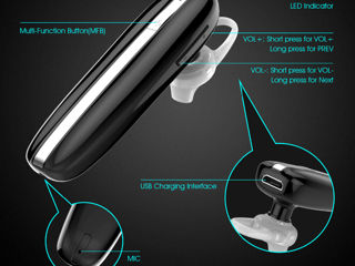 Bluetooth garnitura Беспроводные наушники Hands-Free Wireless Headphone гарнитура foto 2