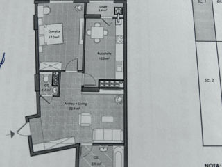 Apartament cu 2 camere, 63 m², Centru, Ialoveni foto 2