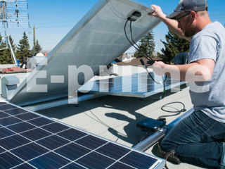 Монтаж солнечных панелей canadian solare