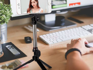 Selfie stick tripod cu telecomanda detasabila bluetooth! foto 1