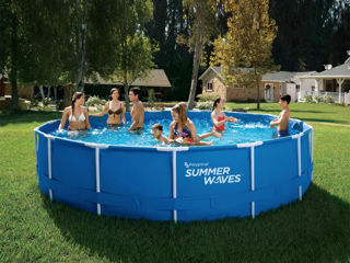 Cel mai bun preț la Piscina "Family Summer Waves" cu pompa de filtrare 457x84cm - livrăm !!!