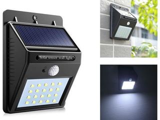 Светодиодный LED светильник на солнечных батареях с датчиком движения!