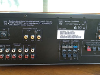 Receiver Philips 5.1 / 400 watt / FM-радио, аудиовход, пульт с подсветкой кнопок, состояние 9/10 foto 2