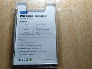 Bluetooth 5.3 USB Dongle Adapter for PC compatible with Bluetooth 2.0/4.0/5.0/5.1/5.2 foto 2