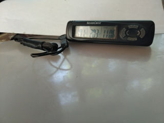 Новый термометр-часы "Silvercrest" - 400 л. Время, температура снаружи и в салоне, max и min темпера
