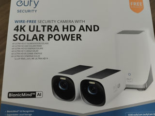 Eufy video security S330 + 2 cam kit, security camera outdoor wireless 4k camera with solar panel