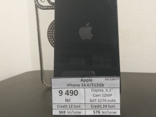 Apple iPhone 14,6/512 Gb,9490 lei