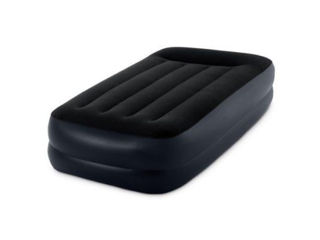 Saltea gonflabilă Velur Pillow 99х191х42cm cu tetieră și pompă încorporată 220V, până la 136 kg