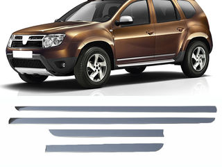 Dacia Duster (Релинги, Хром на зеркала, Хром на ручки, Хром на решотку, Накладка заднего бампера)