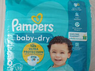 Scutece Pampers baby dry din Anglia, nou