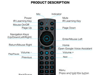 Ugoos BT Remote Control пульт управления блютуз Bluetooth Air mouse foto 8