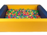Сухой бассейн с разноцветными шариками, мягкие игровые элементы foto 2