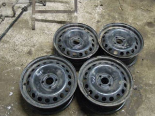 Set jante din tabla, Renault Megane / Scenic / Clio... R16, 4x100, 6.5J, ET49. Stare buna foto 4